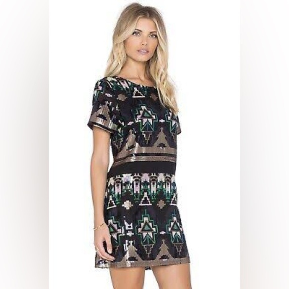 Show Me Your Mumu Tallulah XS sequin sexy party dress sparkly pull on festive